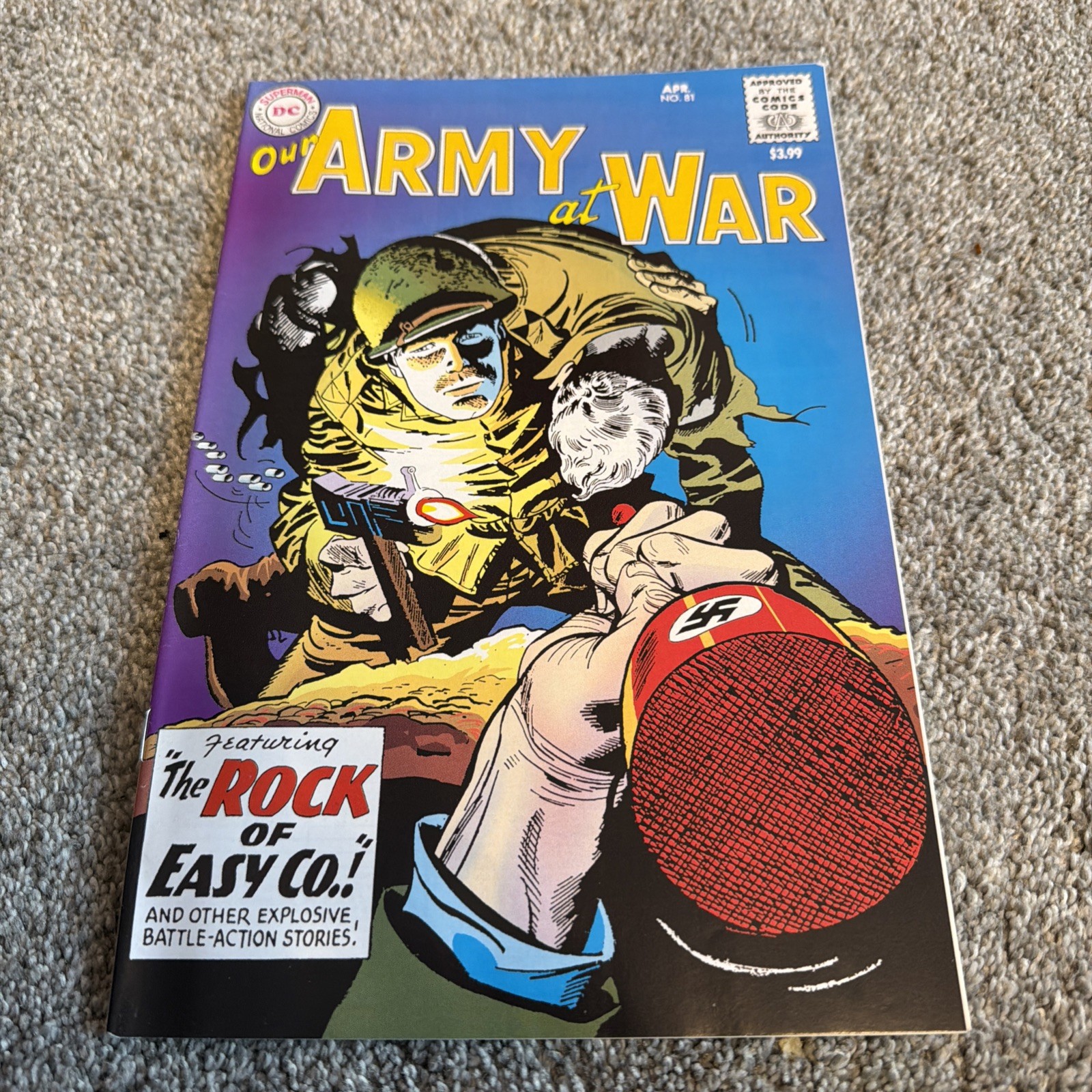 DC Comics Our Army at War #81 Sgt. Rock “The Rock of Easy Co.” Facsimile 