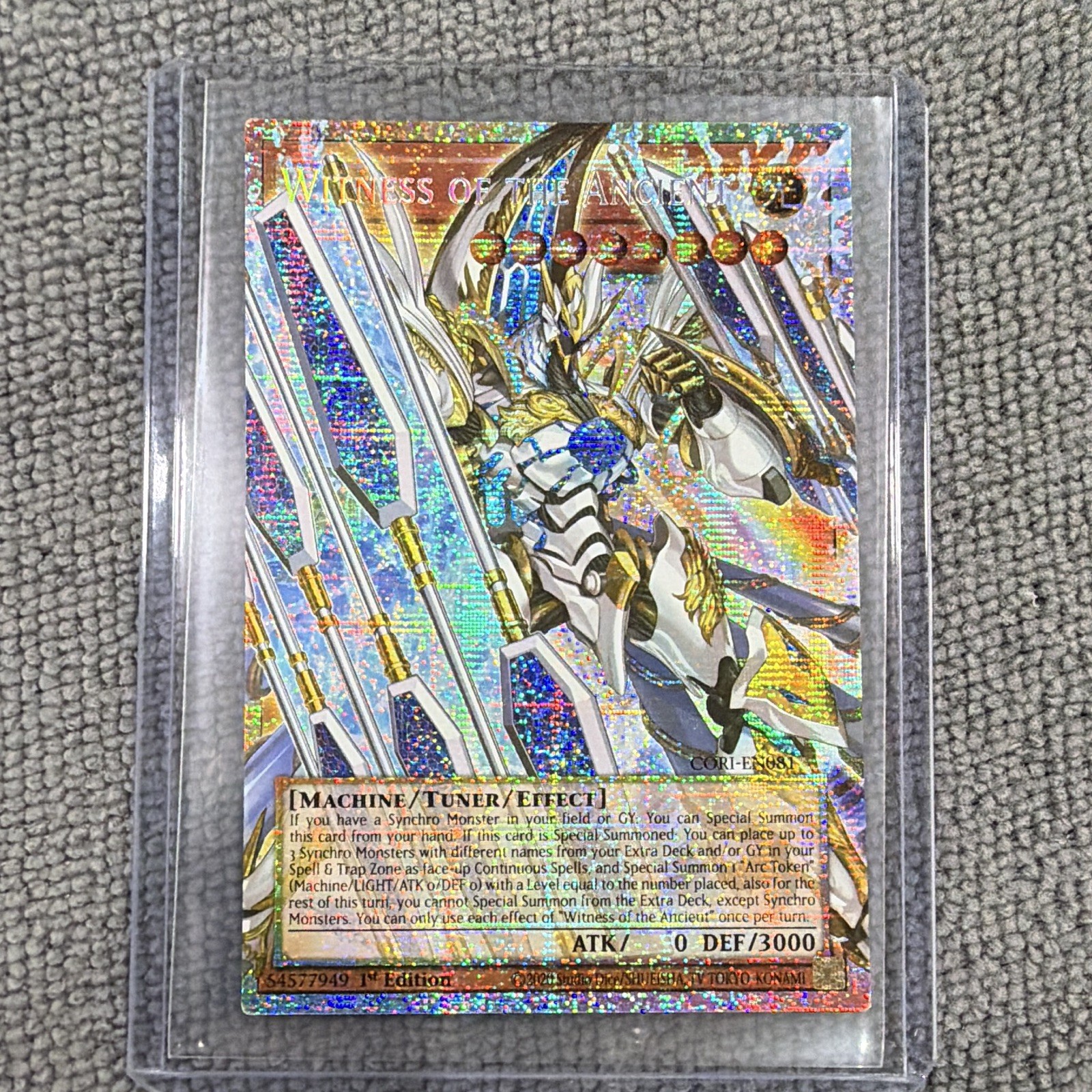 Testimone dell'Antico CORI-EN081 Starlight Rara Arte Estesa 1° Edizione YuGiOh