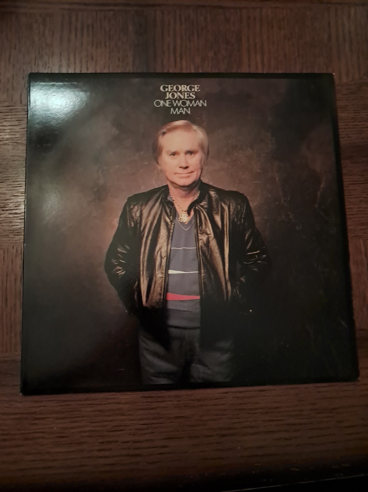 George Jones One Woman Man Epic 1989 12" Black Vinyl LP Epic E 44078 Promo!! VG+