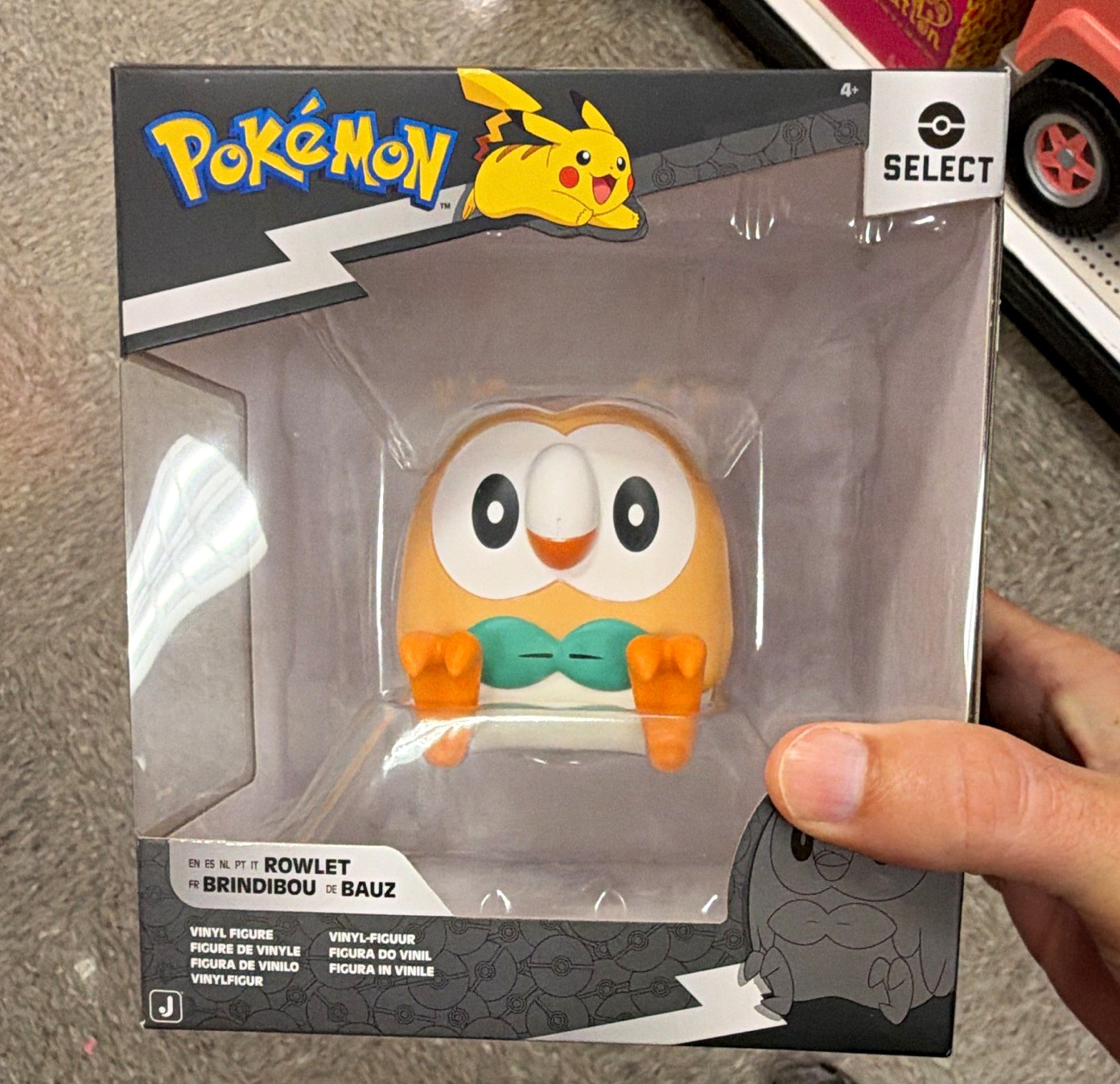 Jazwares Pokémon Rowlet Select Series 13 Vinyl Figurine (Owl)