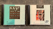 KKSF 103.7 FM Samplers for AIDS Relief unnumbered and #3 CDs Two Sampler Albums