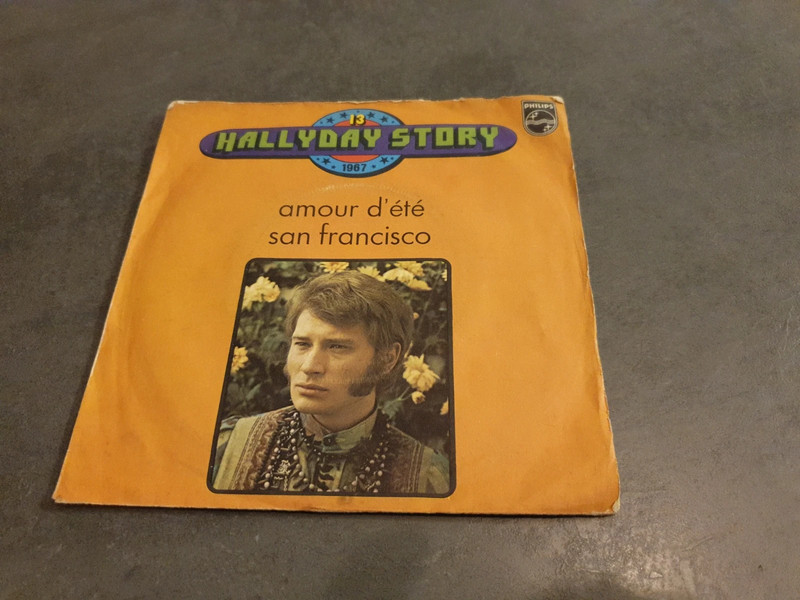 Vinyle 45T Johnny Hallyday story - Vol.13 - Amour d'été - San Francisco - Philips 6009 437
