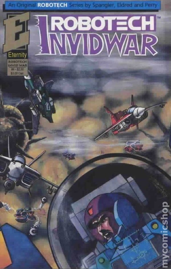 Robotech Invid War #4 VF 1992 Immagine Stock