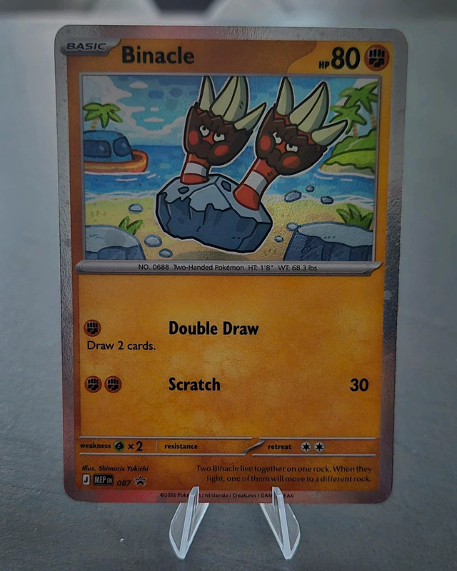 087 Binacle Cosmos Holo Promo Pokemon