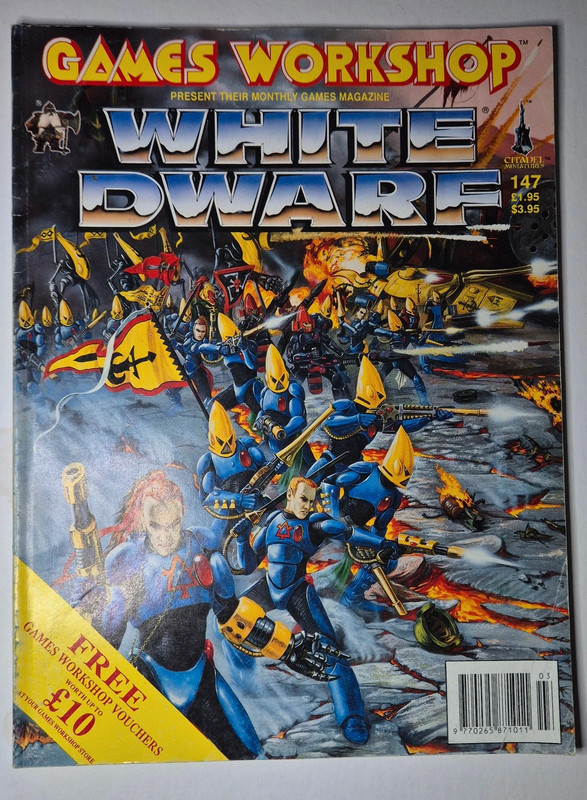 Games Workshop White Dwarf #147 – Classic Warhammer Magazine – Vintage Collectors Issue