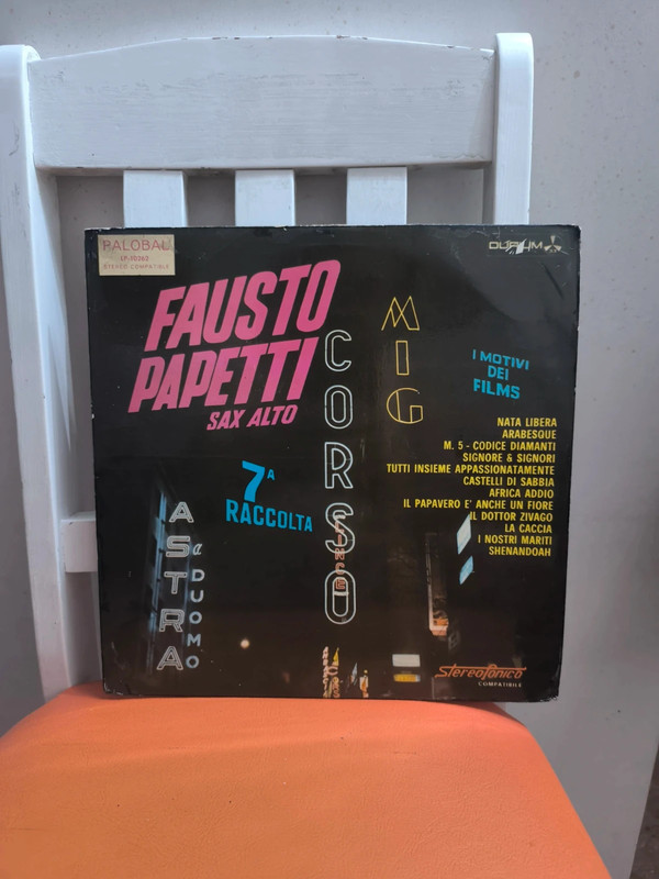 Vinilo Lp Fausto Papetti Sax Alto – 7a Raccolta