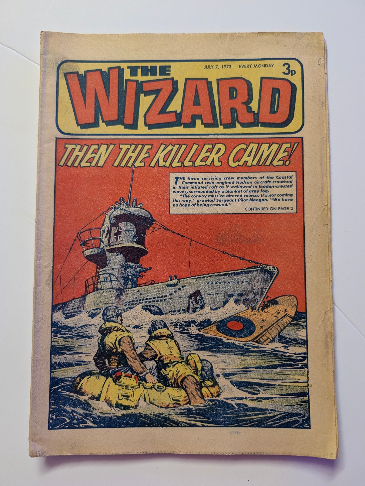 Wizard Comic, July 7th 1973.