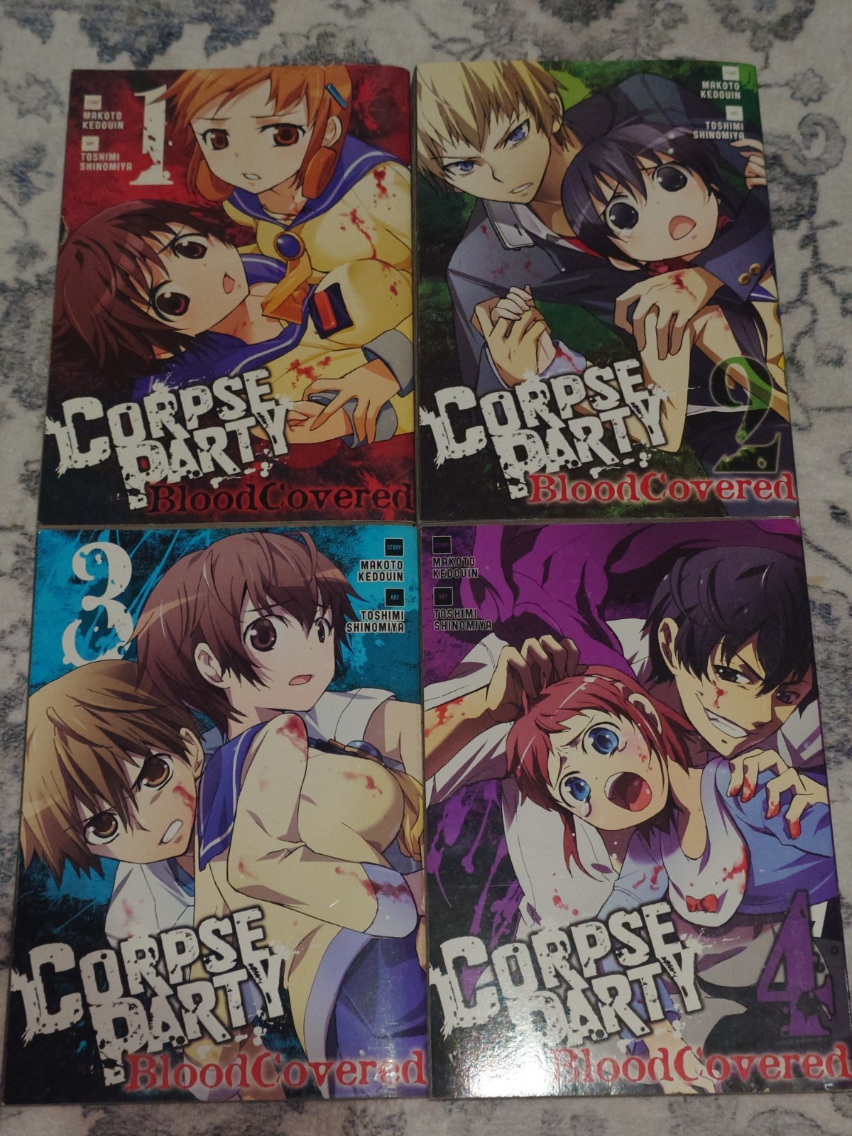 Corpse Party Blood Covered Volumes 1-4 Manga Books English  OOP