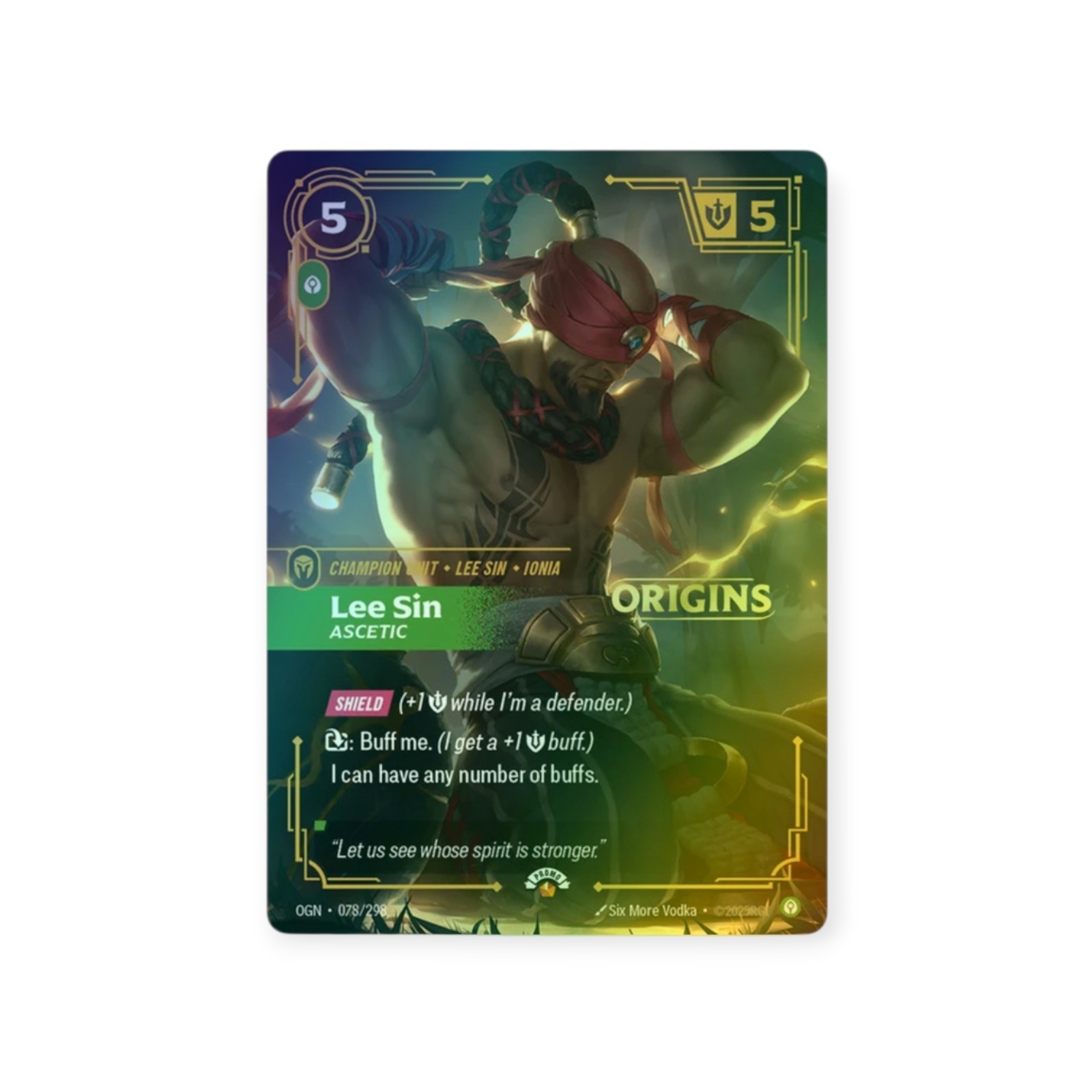 Lee Sin - Ascetic - Riftbound Organized Play Promotional Cards (OPP)