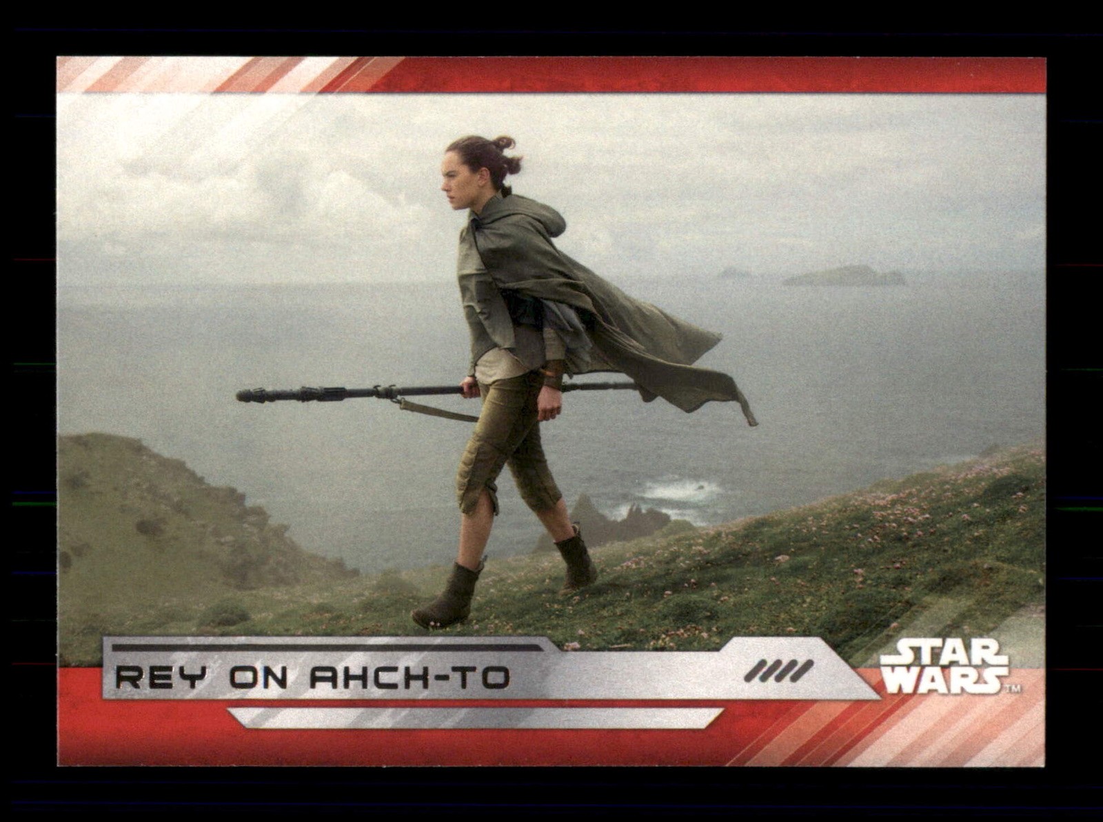 74 Rey on Ahch-To 2017 Star Wars The Last Jedi Trading Card TCG CCG