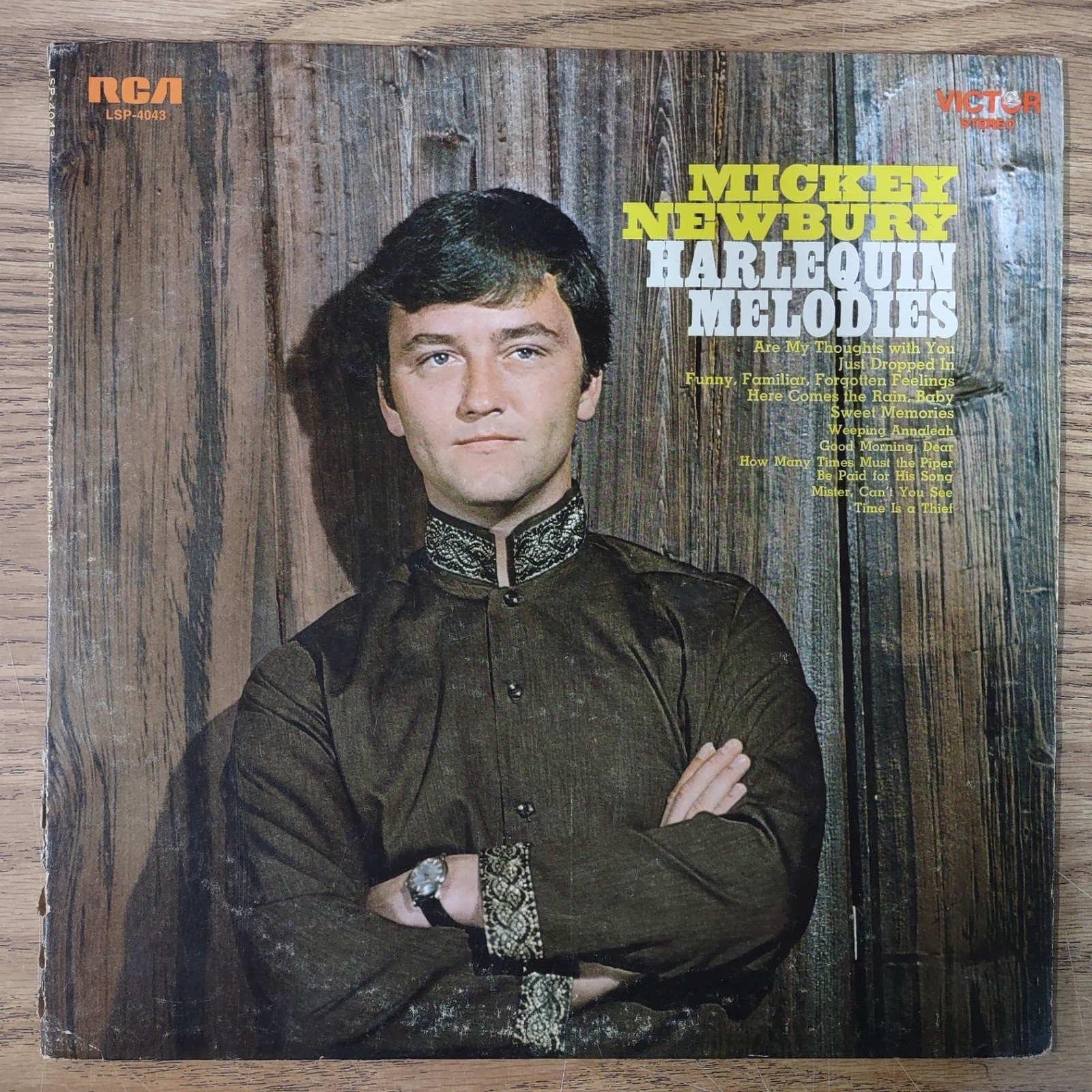 Mickey Newbury Harlequin Melodies LP Vinyl Record RCA Victor LSP-4043 Stereo 68