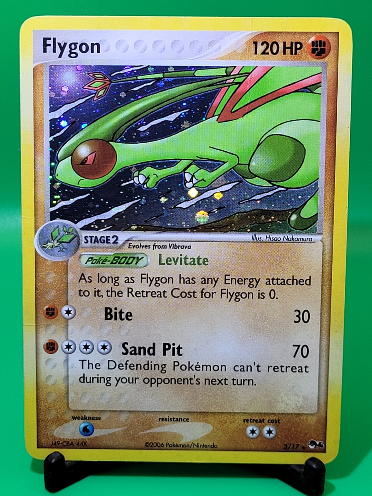 Flygon 3/17 - Rare Holo - POP Series 4 - Damaged