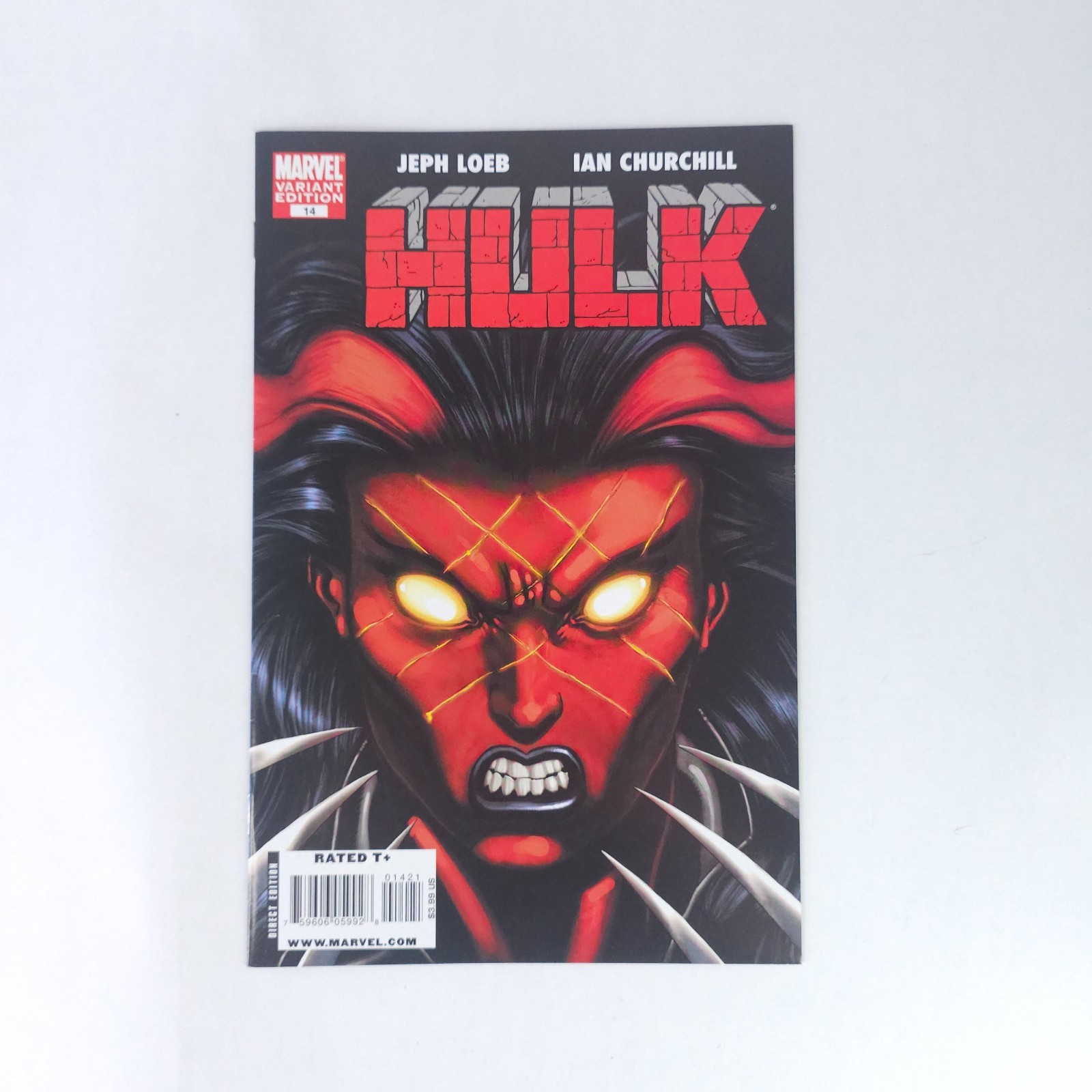Hulk 14 Variant 1st Cover Appearance of Red She-Hulk Betty Ross Marvel Comics