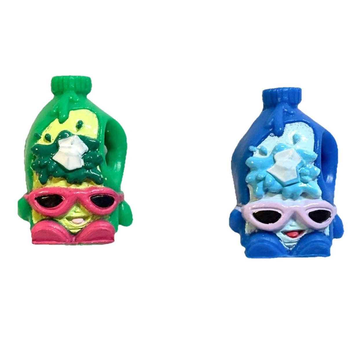 Shopkins Season 1 Coolio Blue & Green Set of 2 Pantry Figures 1-023 & 1-032 RARE