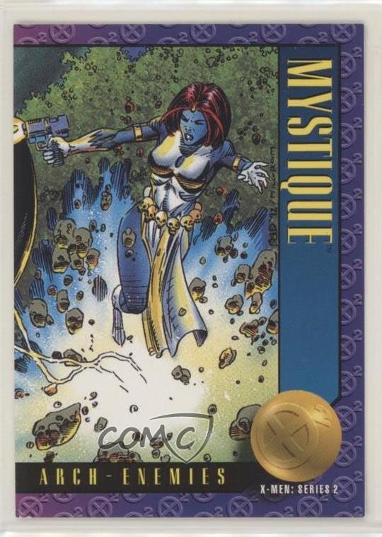 1993 SkyBox Marvel X-Men: Series 2 Arch-Enemies Mystique #47 nz8