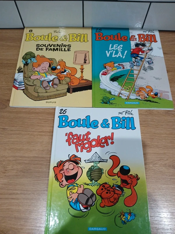 3 livres de Boule et Bill