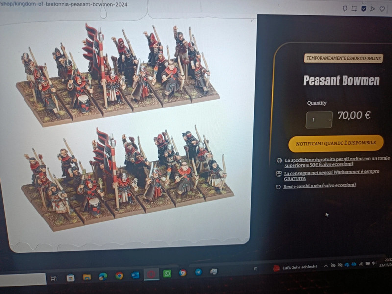 Warhammer peasant bowmen x20