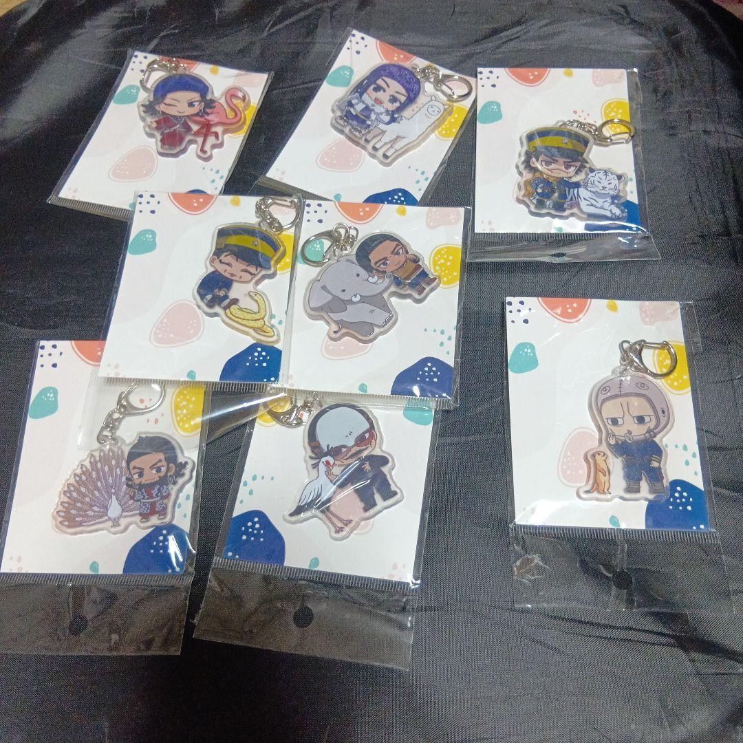 Riduzione prezzo finale Doujin Golden Kamuy portachiavi acrilico set 8 pezzi