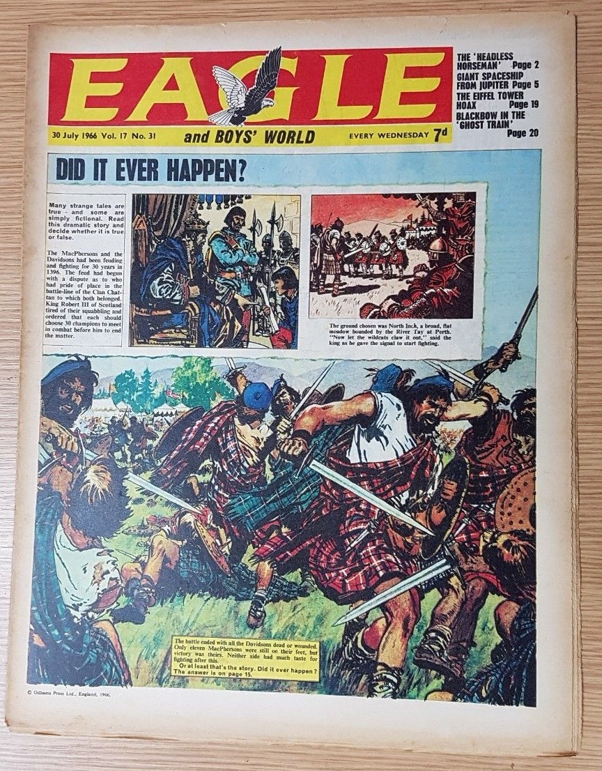 EAGLE COMIC Vol 17 No 31, 30th JULY 1966 DAN DARE IN MENACE FROM JUPITER