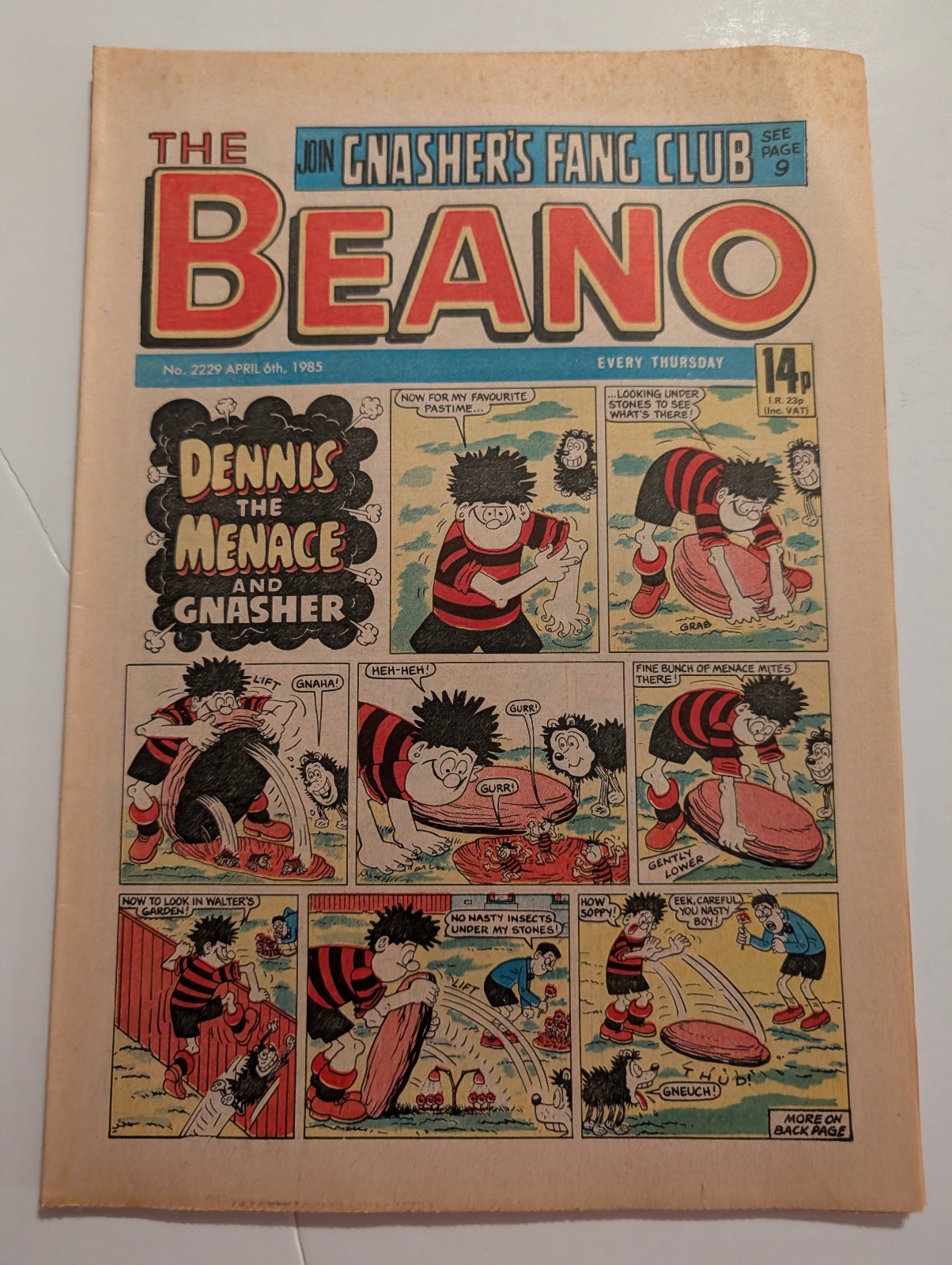 Beano Comic No 2229, April 6th 1985.