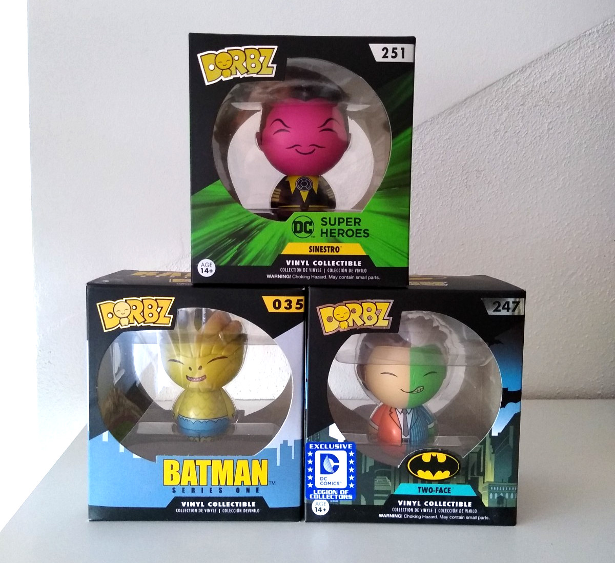 DC Comics TWO-FACE Sinestro KILLER CROC Batman Figuren Sammlung DORBZ Funko POP