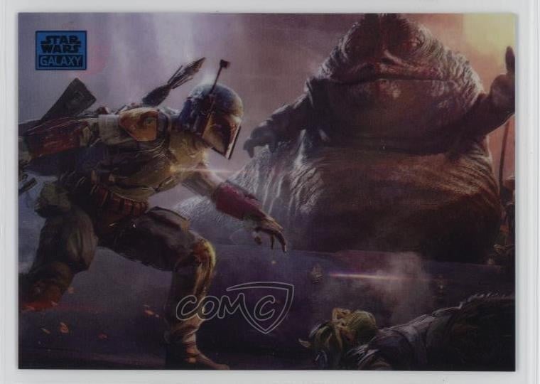 2024 Cromo Star Wars Galaxy Blu Rifrattore /150 Boba Fett Jabba The Hutt 12bg