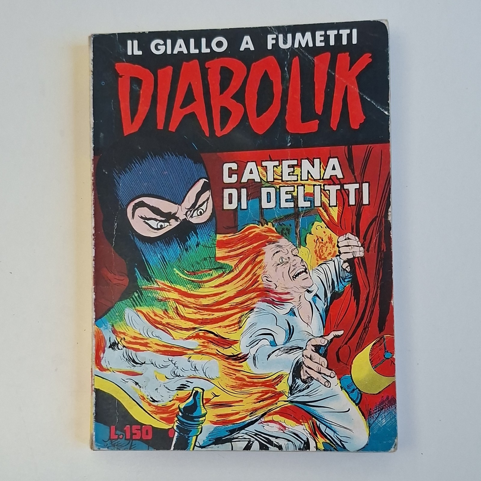 Diabolik Seconda Serie N.26 Catena di delitti 1965 No Adesivi