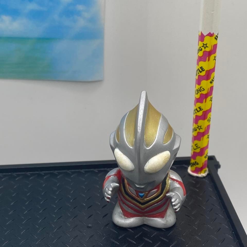 Bandai Ultraman Gaia SD Chibi mini pupazzo dito in vinile morbido vintage Giappone