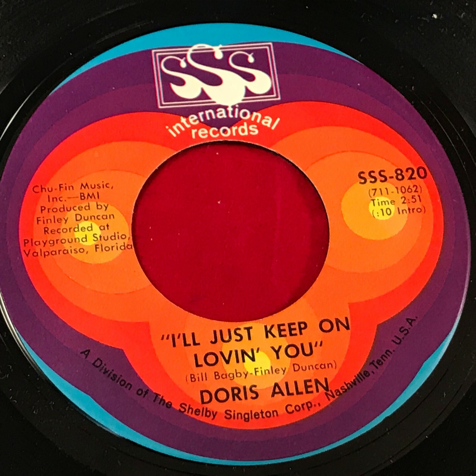 DORIS ALLEN I'll Just Keep On Loving You 1970 USA  7" Vinyl single E45 record