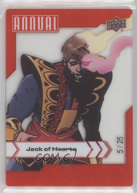 2022-23 Upper Deck Marvel Annuale Cristallo Trasparente 5/25 Jack of Hearts #43 1e67