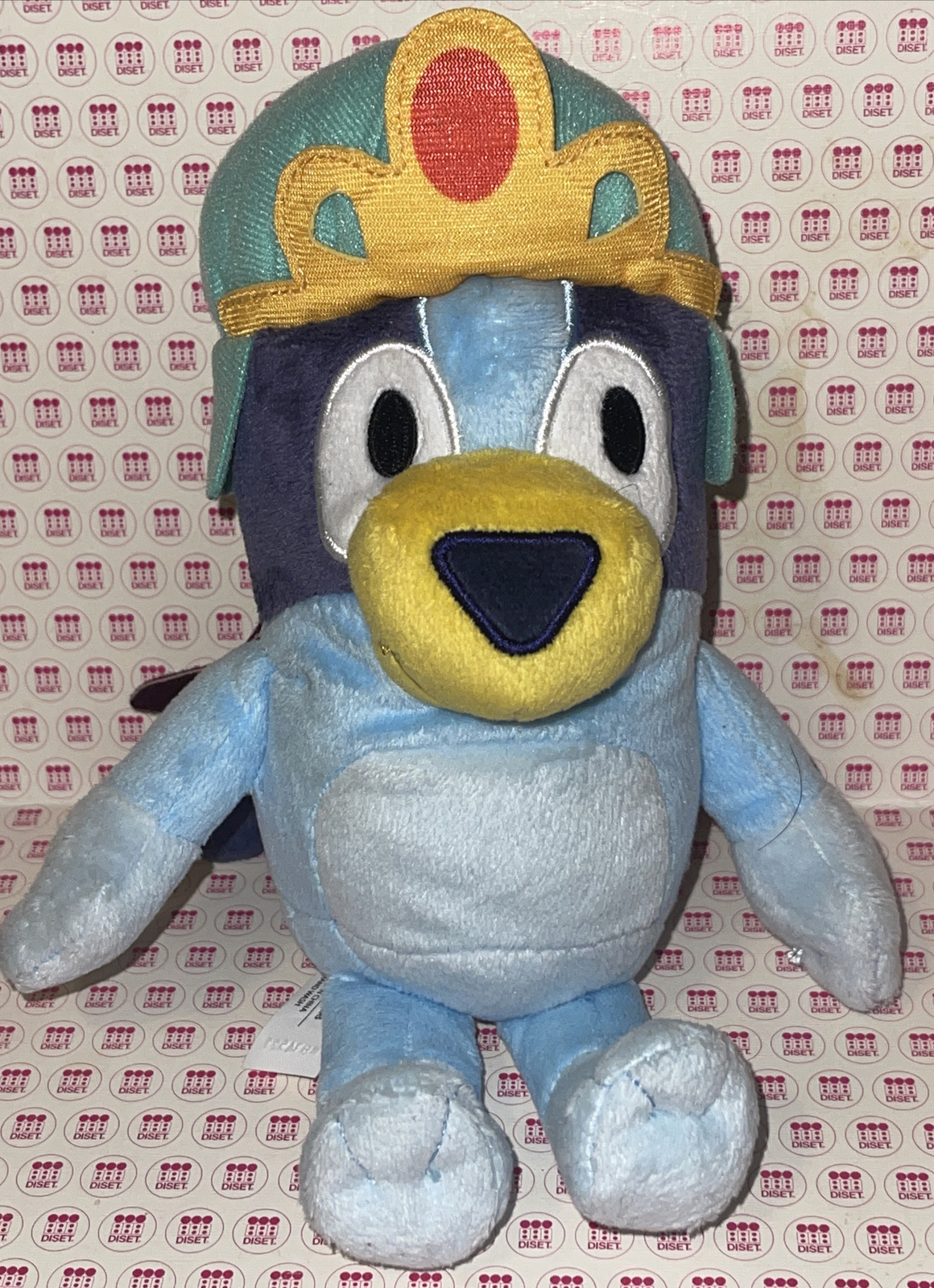Moose Bluey Friends Royal Princess Bluey 8" Plush Blue Dog w/ Cape & Crown Cute!