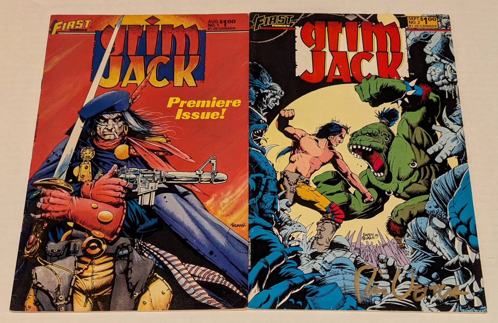 Grimjack 1 e 2 primi fumetti Timothy Truman John Ostrander 