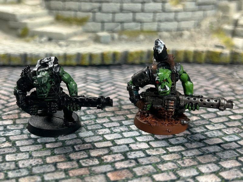 2 Orks avec armes lourdes vintage