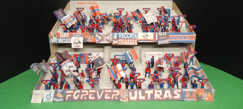 Subbuteo Spettatori Ultras Fan Genoa