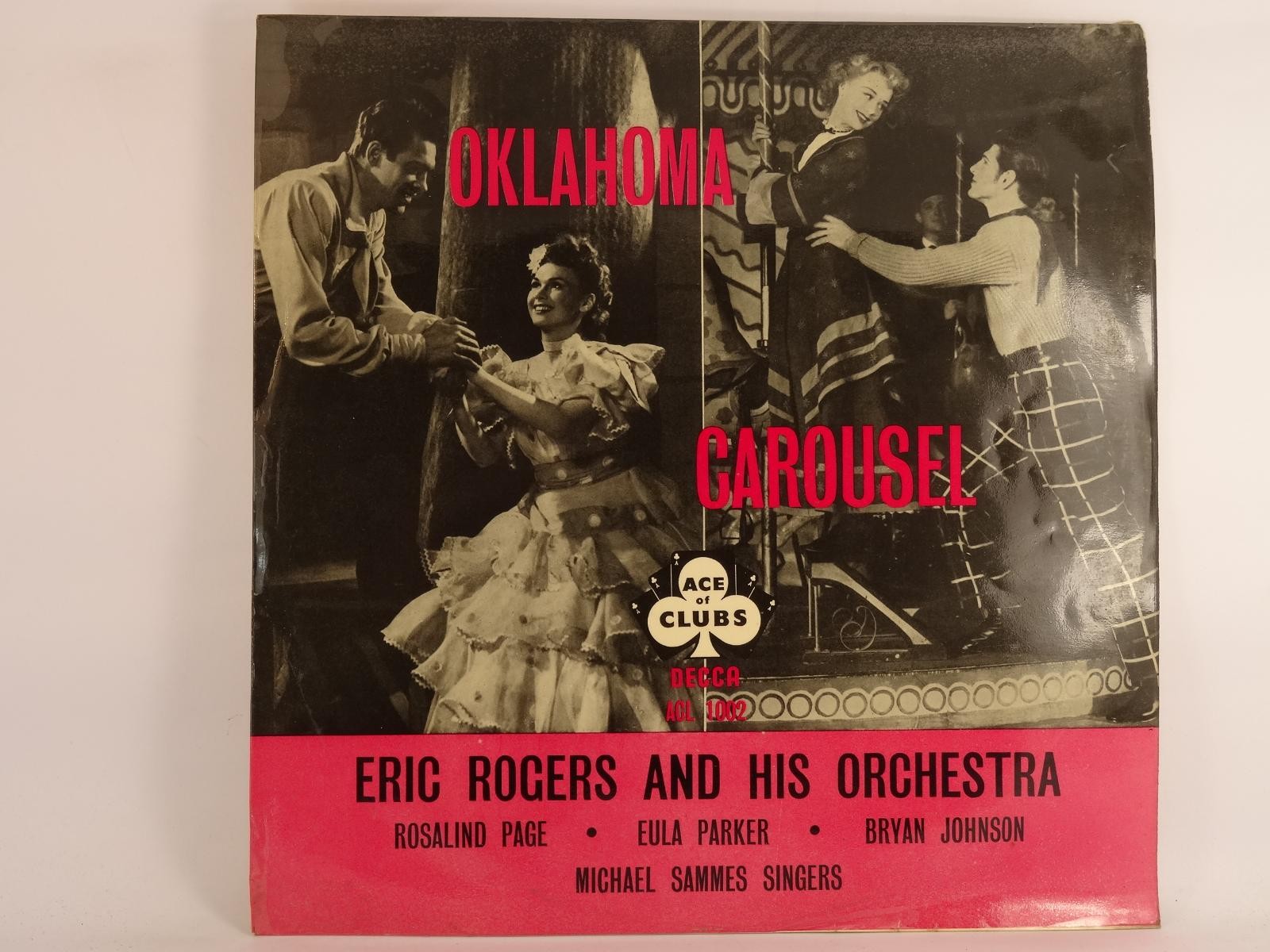 ROGERS,ERIC & HIS ORCHESTRA OKLAHOMA & CAROUSEL (A) LP ACE OF CLUBS