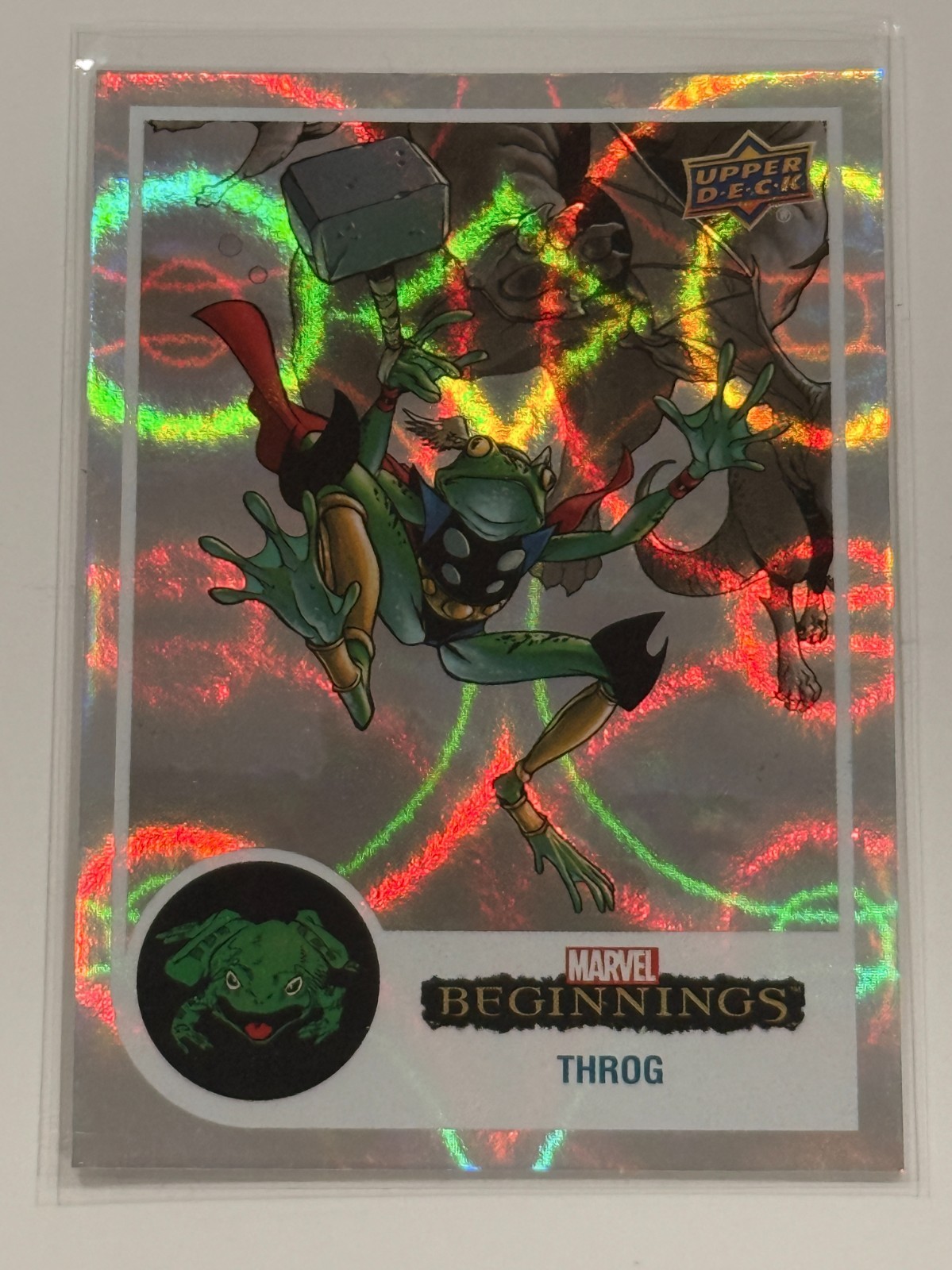 2022 Marvel Beginning ARCOBALENO BIANCO OLTRE #117 THROG Obiettivo💥