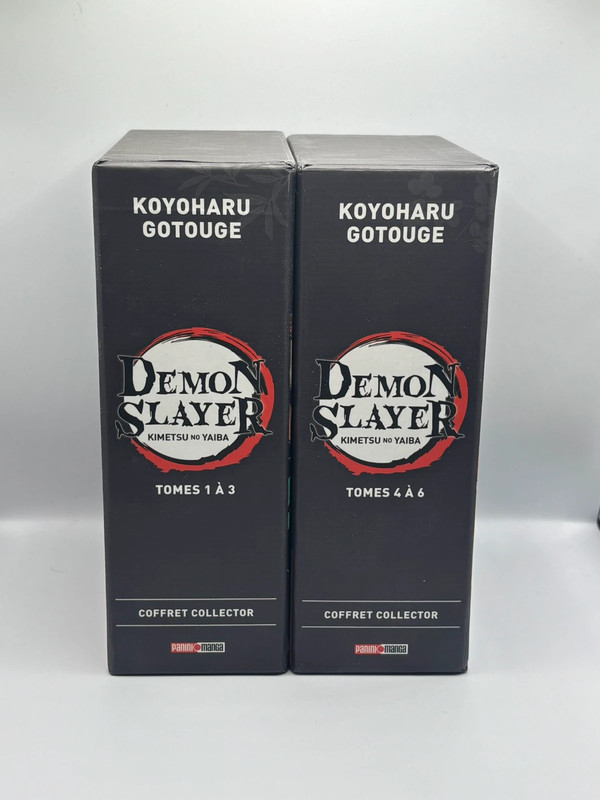 Demon Slayer – 2 coffrets collector Tomes 1 à 6 – Panini Manga