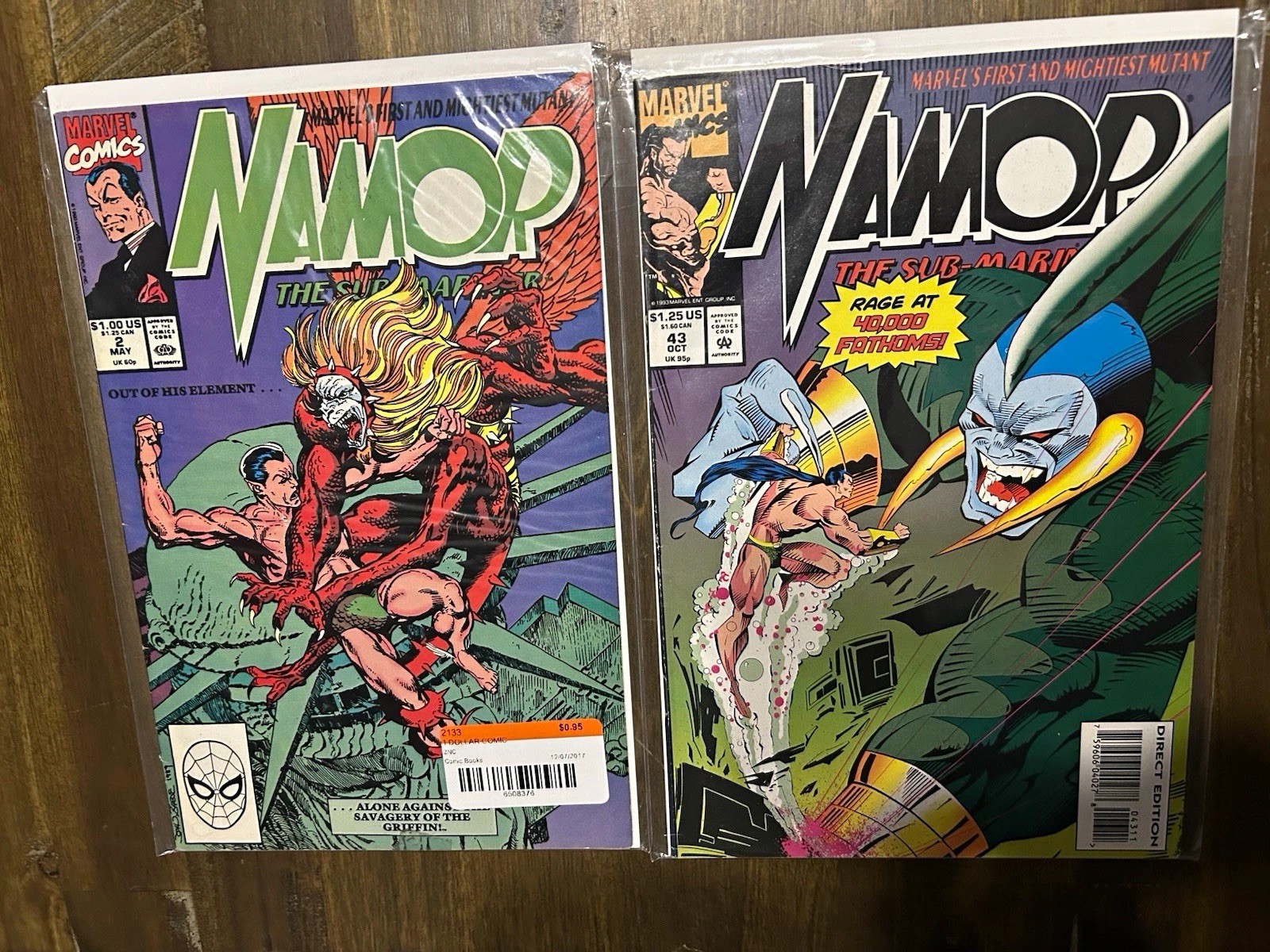 Marvel Comics Namor, the Sub-Mariner #2, #43 (1990) Stan Lee Namor