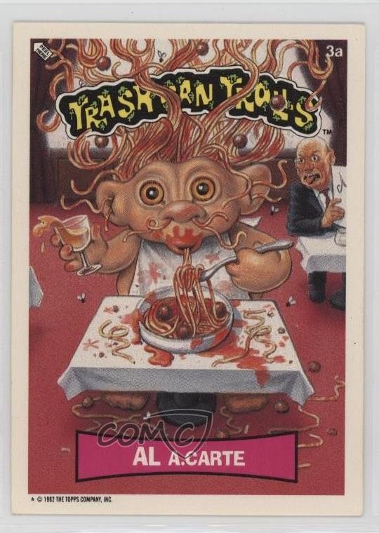 1992 Topps Trash Can Trolls Al ACarte #3a 10ou
