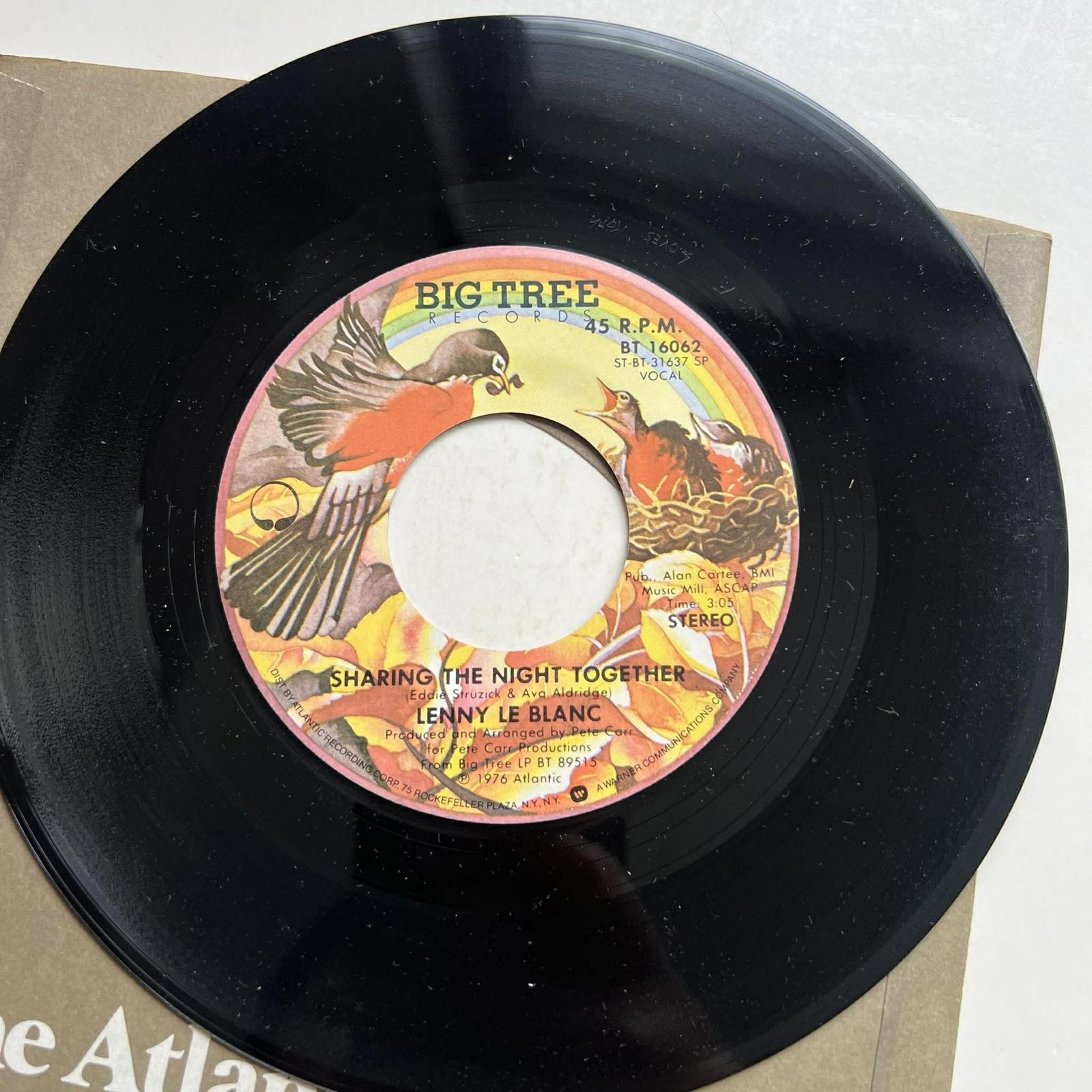 Lenny Le Blanc - Hound Dog Man/Sharing the Night Together 45rpm VG+ R7