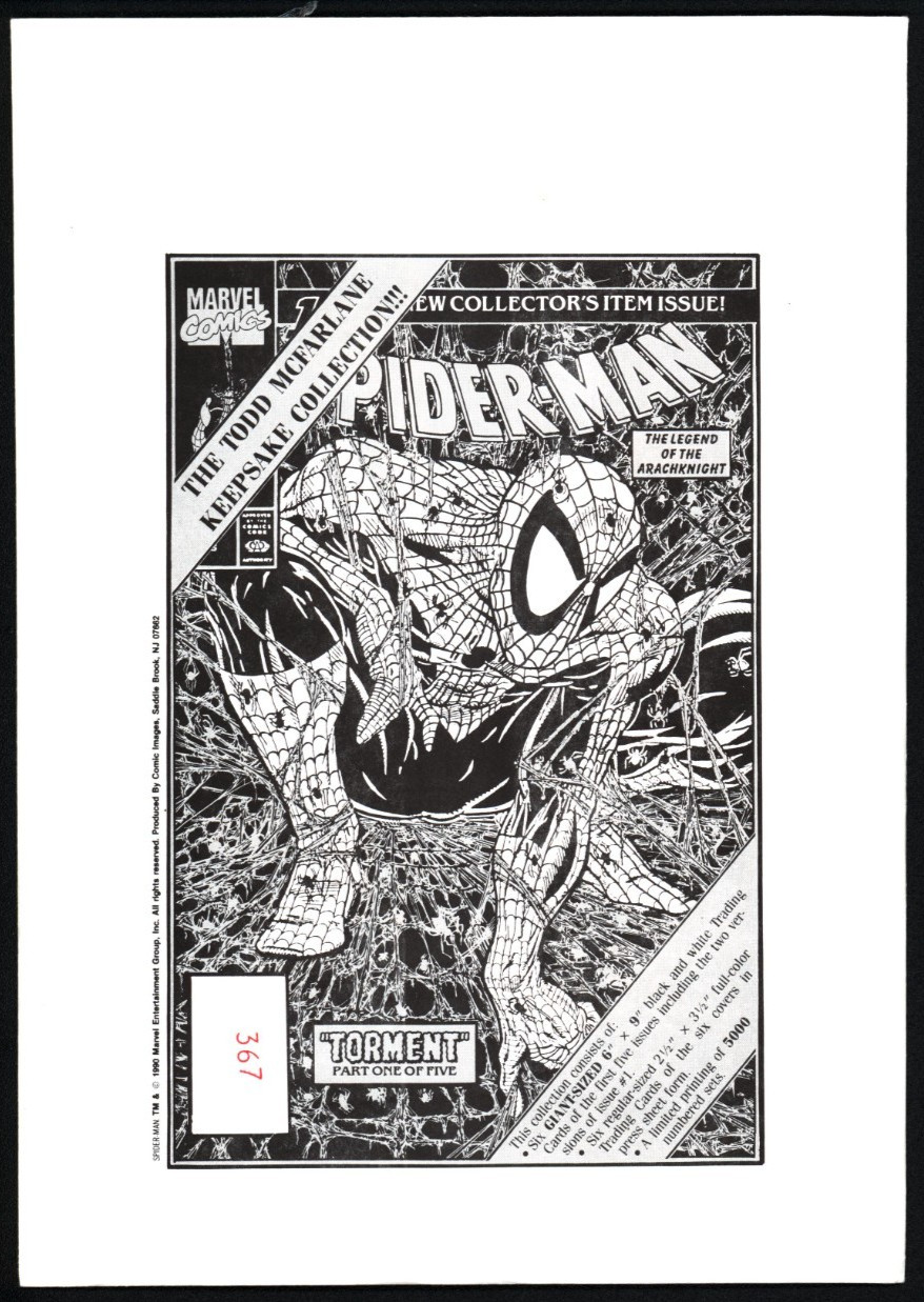 CARTE COLLEZIONABILI SPIDER-MAN KEEPSAKE COLLECTION 1990 #367/5000 MCFARLANE MARVEL