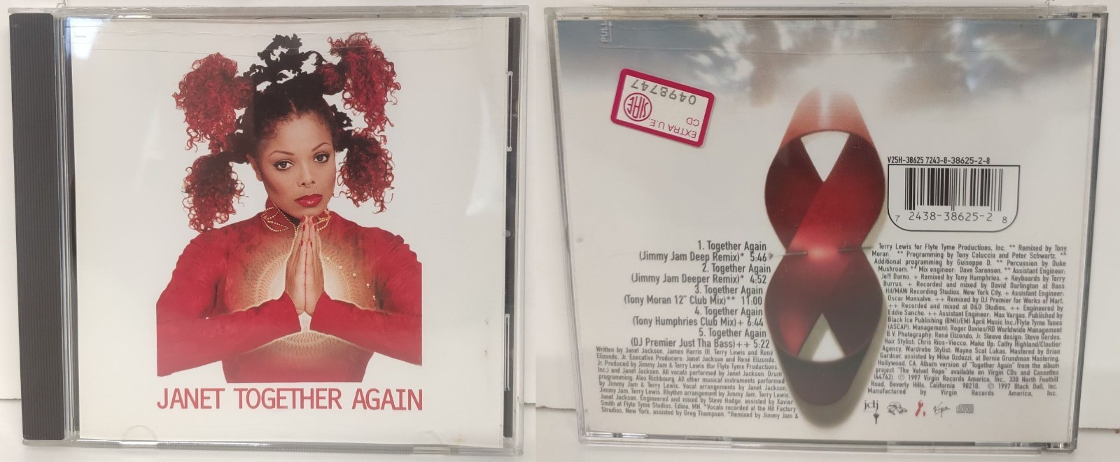 JANET TOGETHER AGAINV25H-38625 7243-8-35625-2-8 ELECTRONIC CD NUOVO SIGILLATO S4