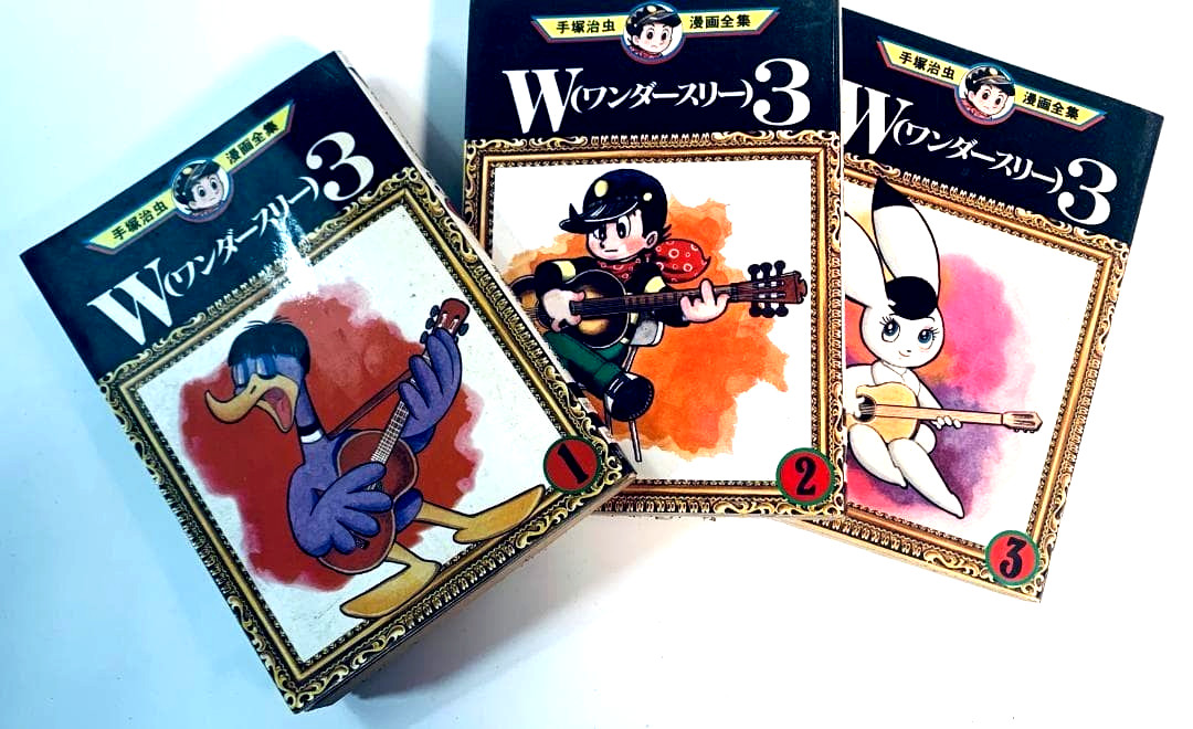 Osamu Tezuka W3 Wonder Three Manga Set Completo 3 Vol Kodansha 1980 Giappone