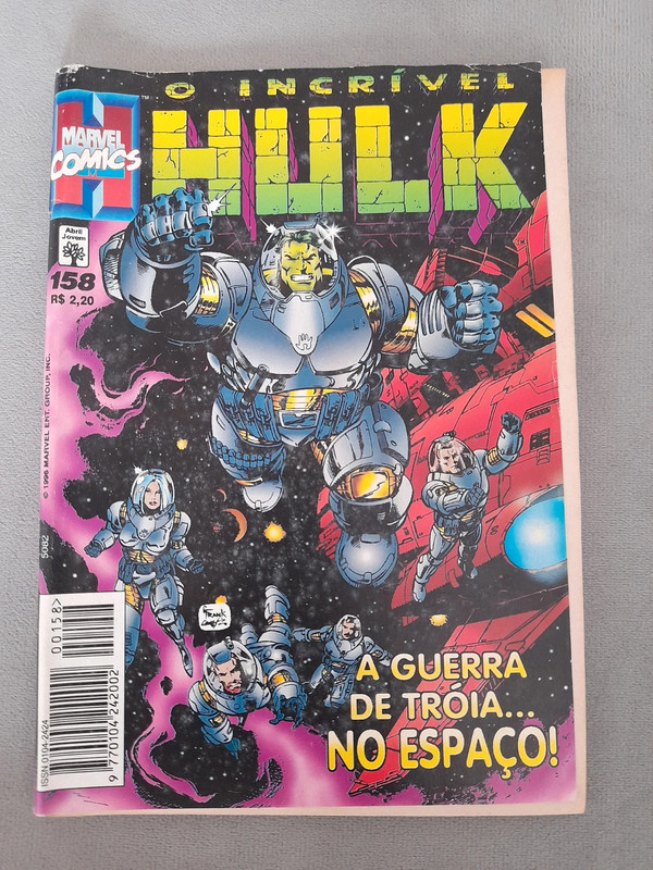 Banda desenhada - O Incrível Hulk N⁰ 158 - A Guerra de Tróia no Espaço!