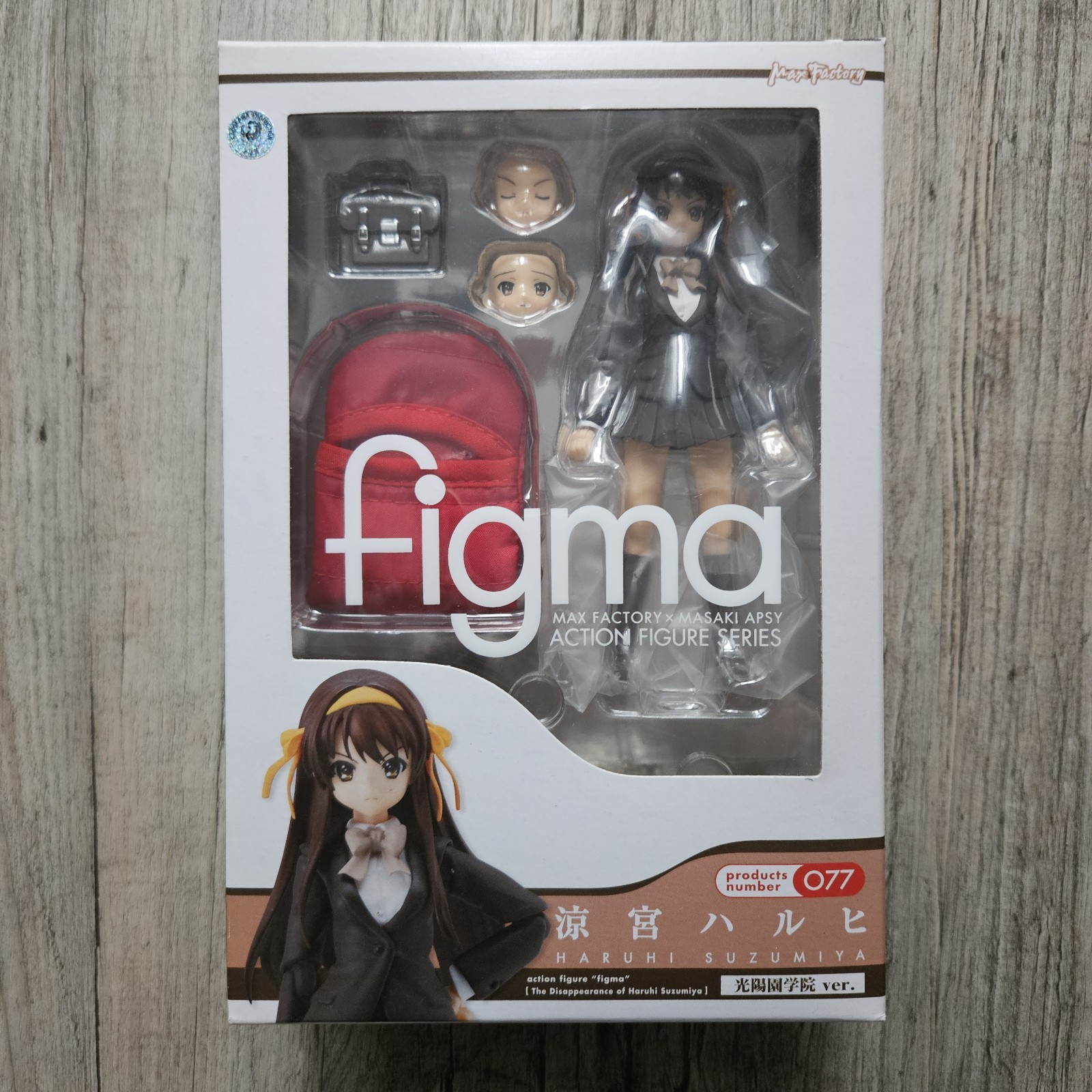 Die Melancholie der Haruhi Suzumiya Figma #077 Anime Figure Kouyou Academy