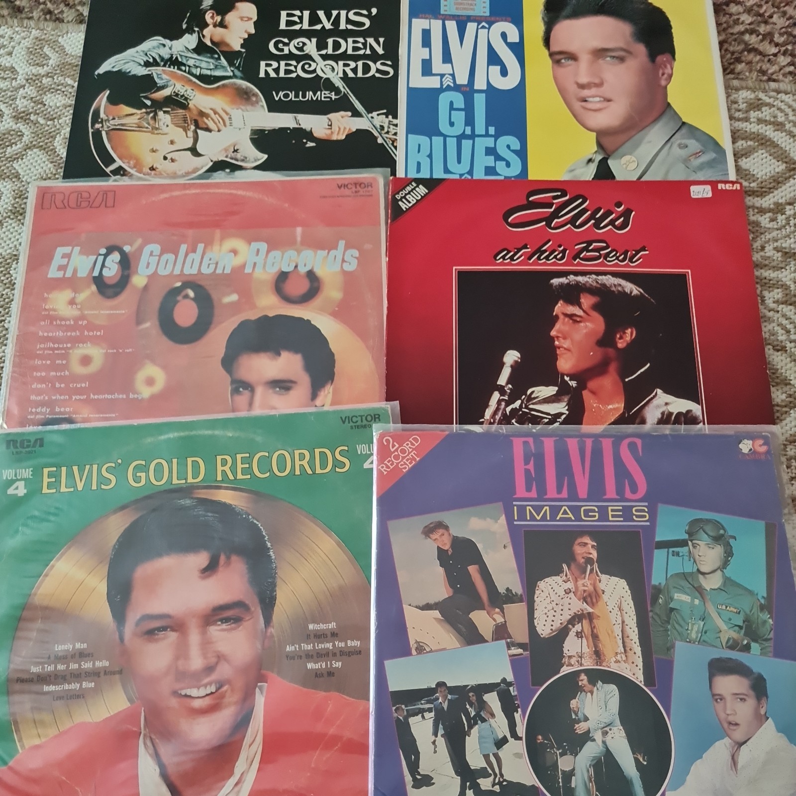 ​Job Lot 6x Elvis Presley Vintage Vinyl LP Bundle - Inc. i