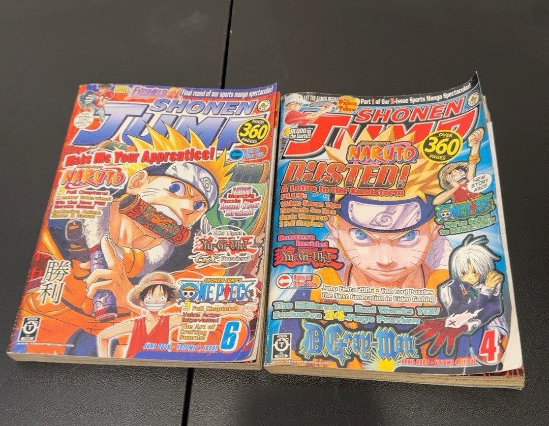 Shonen Jump Giugno 2006 Vol 4 Numero 6 #42 Naruto Pezzo Unico Yu-Gi-Oh Rivista