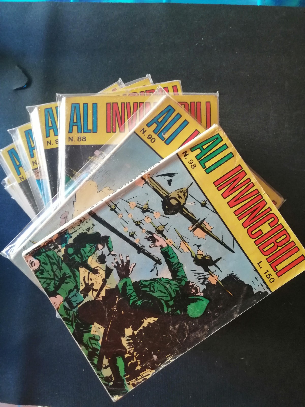 ALI INVINCIBILI + INVINCIBILI FUMETTI DI GUERRA LOTTO 25 NUMERI ED. MERONI 1967