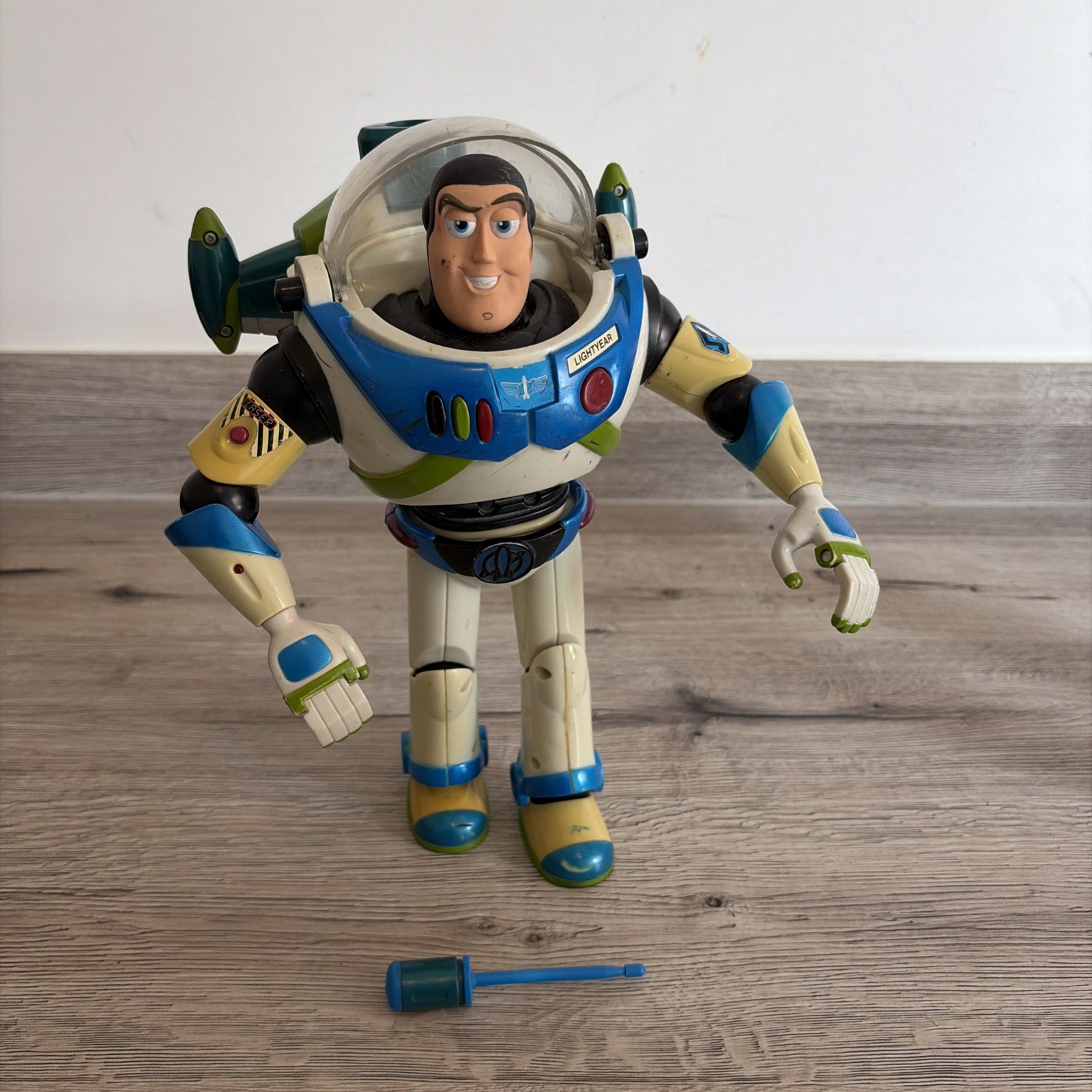 Toy Story Buzz Lightyear Rara Cintura Utilità Blu Versione 2001 COMPLETA FUNZIONANTE