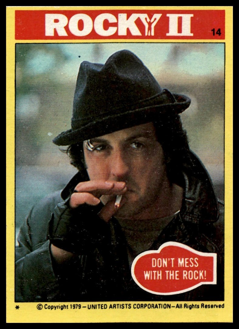 Don't Mess with the Rock! - 1979 Topps Rocky II #14